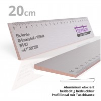 aluminum full profile ruler 20 cm