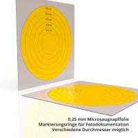 Haft Ringe zur Dellen und Kratzer Markierung