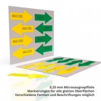 Haft Dellen und Kratzer Pfeile