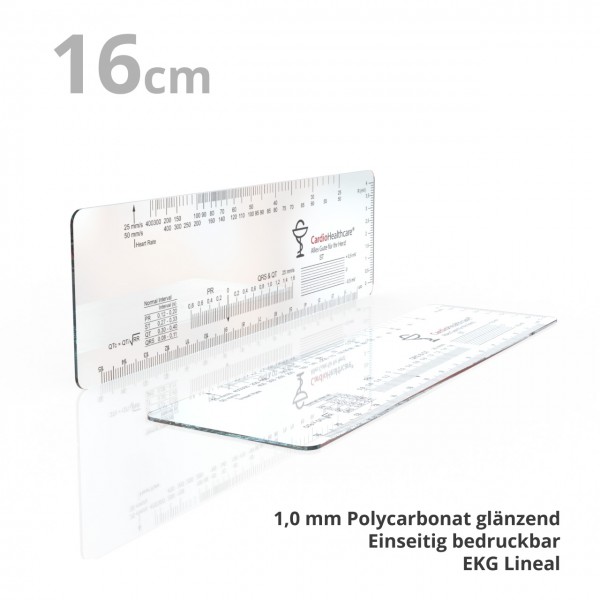 ECG ruler 16 cm